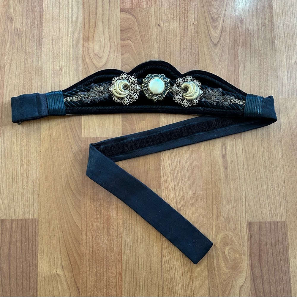 Carolyn Tanner Designs Embellished Black Belt